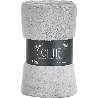 Abbildung von done. Wohndecke &quot;Softie&quot;, Extra weiche aus softigem Teddy Stoff, Kuscheldecke