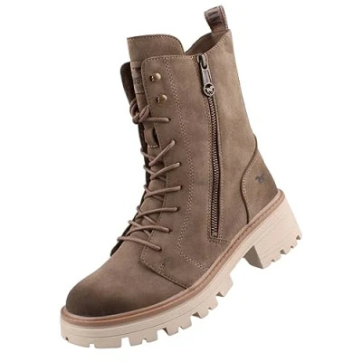 Abbildung von Mustang Plateaustiefelette, Damen, Größe: 39, Erde Schuhe