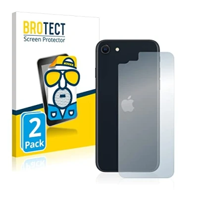 Abbildung von BROTECT Entspiegelungs Schutzfolie für Apple iPhone SE 3 2022 (Rückseite) (2 Stück) Matte Displayschutz Folie, Anti Reflex, Fingerprint