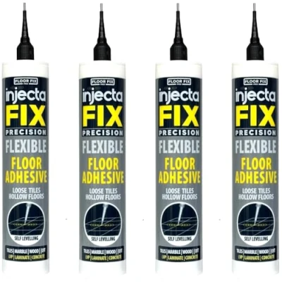 Abbildung von Floor Fix Pro Injectafix 300 ml Injektionskleber Reparatur von losen und hohlen Fliesen Inklusive Injektionsspitze + Anti Verstopfungskappe