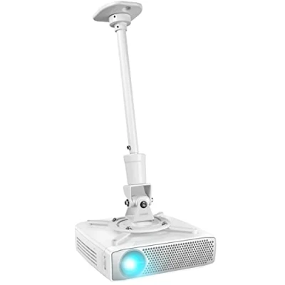 Abbildung von Duronic PB08XL Beamer Halterung Projektor Deckenhalterung Universal Wandhalterung für Video drehbar und schwenkbar Heimkino Traglast bis zu 13,6 kg 360 Rotation
