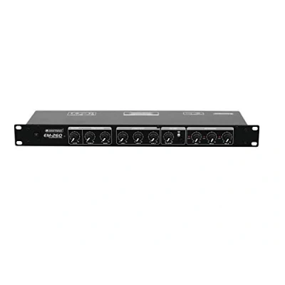 Abbildung von OMNITRONIC EM 260B Entertainment Mixer 6 Kanal Mikrofon Line Mischer, Schwarz