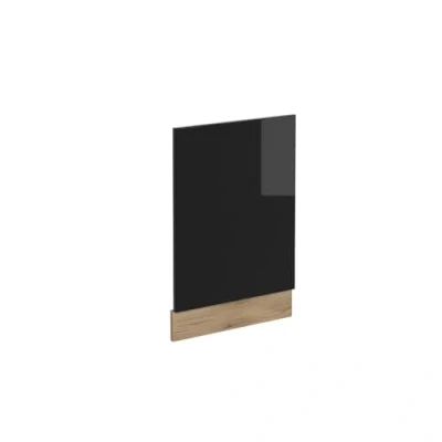 Abbildung von Vicco Frontblende R Line, Schwarz Hochglanz/Goldkraft Eiche, 45 cm ohne Arbeitsplatte