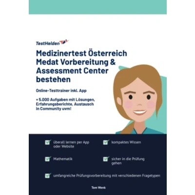 Abbildung von Medizinertest Österreich Medat Vorbereitung &amp; Assessment Center bestehen: Online Testtrainer inkl. App I + 5.000 Aufgaben mit Lösungen, Erfahrungsberichte, Austausch in Community uvm!