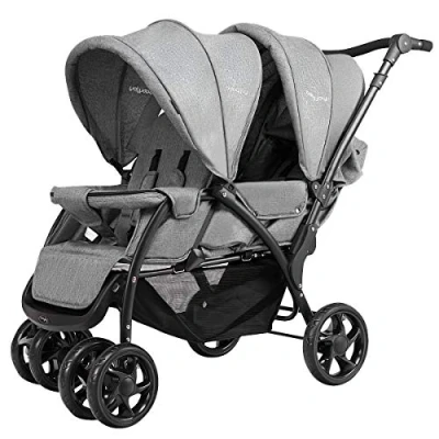 Abbildung von KOMFOTTEU Kinder Buggy, Geschwisterwagen Babywagen, für Babys ab 6 Monate