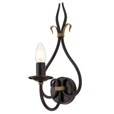 Abbildung von Elstead Lighting WM1 Wandleuchte Windermere 1xE14 H:36,5 L:18,5 B:16,5