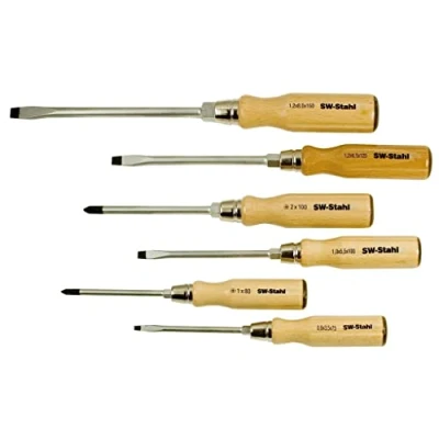 Abbildung von SW Stahl 30501L Schraubendrehersatz 6 Holz 4,5 mm, 5,5 7,0 9,0 PH1, PH2, 4.5, 5.5, 7.0, 9.0 Kunststoffetui