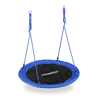 Abbildung von relaxdays Nestschaukel 110 cm, Blau