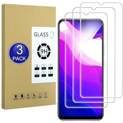 Abbildung von 3 Stück Schutzfolie Kompatibel mit Xiaomi 10 Lite 5G Anti Kratz, 9H Härte, Ultra Klar Schutzglas, Blasenfrei Folie, Fall Transparent Panzerglasfolie