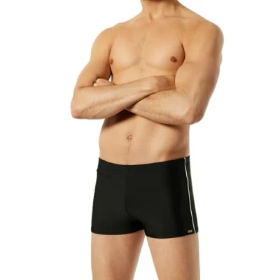 Abbildung von Schiesser Badehose &quot;Nautical Casual&quot; mit weißen, seitlichen Streifen
