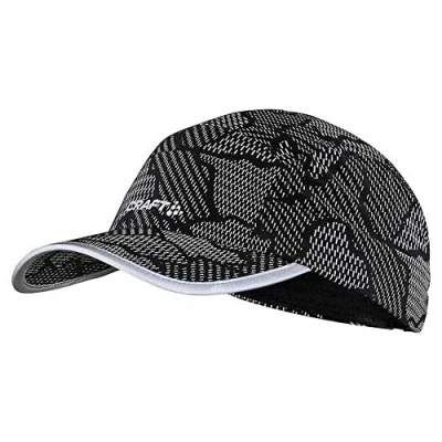 Abbildung von Craft CORE Essence Lumen Cap Black S/M Basecap Damen und Herren Laufcap mit ergonomischer Form Integriertes Schweißband Größenverstellbar