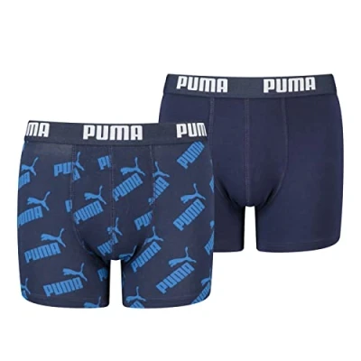 Abbildung von PUMA BOYS AOP Boxer Panties für Kinder, Größe: 122 128, Blue