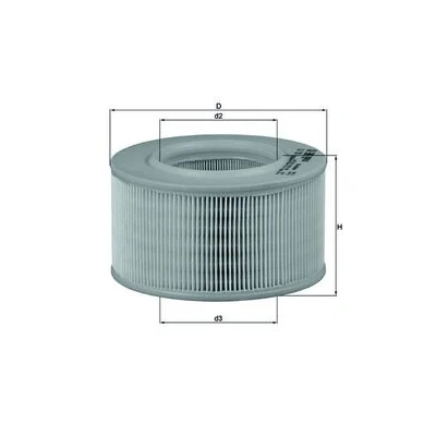 Abbildung von MAHLE ORIGINAL LX 720 Luftfilter 103,0 181,0 Filtereinsatz VOLKSWAGEN: TRANSPORTER 3 Bus, Kasten, Pritsche/Fahrgestell
