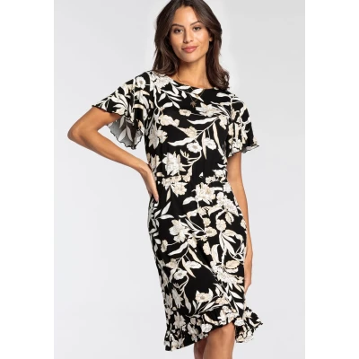 Abbildung von Laura Scott Jerseykleid, mit femininen Blumen Print NEUE KOLLEKTION