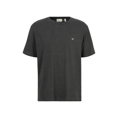 Abbildung von GANT Printed Archive Shield Tshirt basic, Herren, Größe: 3XL, Antracit melange