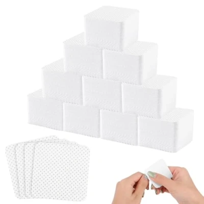 Abbildung von 1000 Stück Fusselfreie Nageltücher,Fusselfrei Nägel Wattepads,Lint Free Nail Wipes,Nagel Wischtücher Wattepads für Cleaner Gelnägel Nagellackentferner Wipes Pads