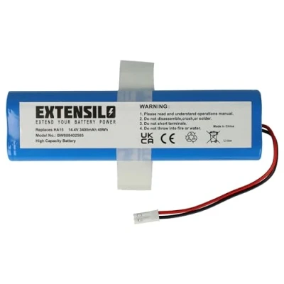 Abbildung von EXTENSILO Akku kompatibel mit Medion E32 SW, MD18510 Saugroboter (3400 mAh, 14,4 V, Li Ion)