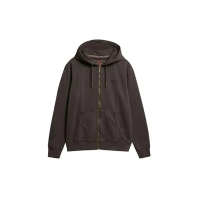Abbildung von Superdry Sweatjacke, Herren, Größe: Medium, Washed ganache brown