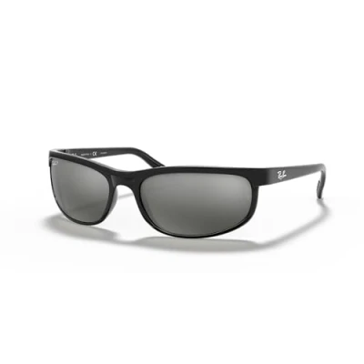 Abbildung von Ray Ban Unisex Predator 2 Sonnenbrille, Schwarz (Gestell: Schwarz, Gläser: Polarized Grau Verspiegelt 601/W1), X Large (Herstellergröße: 62)