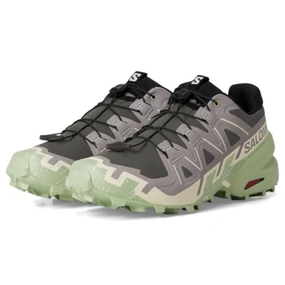 Abbildung von Salomon Speedcross 6 Laufschuh Trail, Damen, Größe: 40 2/3, Castlerock/vanilla ice/smoke green Schuhe