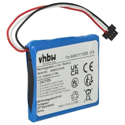 Abbildung von vhbw 1x Akku kompatibel mit Tomtom Start 60, 60 EU, M, 4EN62. 4EN6.001.02 GPS Navigation Navi (1020 mAh, 3,7 V, Li Ion) Ersatz für AHA11111003, VFA