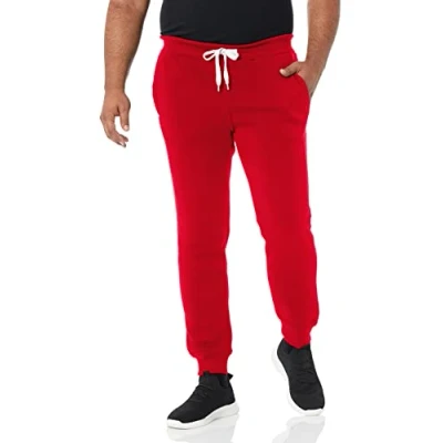Abbildung von Southpole Herren Basic Active Fleece Jogginghose, reguläre und große Größen Trainingshose, RD, M