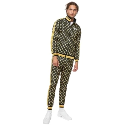 Abbildung von Lonsdale Training Passform Boswall Trainingsanzug, Herren, Größe: 3XL, Black yellow white