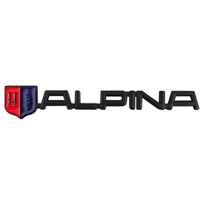 Abbildung von Auto Metall Emblem Badge für Alpina, Selbstklebend Karosserie Aufkleber Autoaufkleber Dekoration Zubehör,B