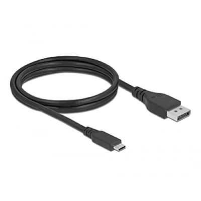 Abbildung von Delock Bidirektionales USB Type C zu DisplayPort Kabel (DP Alt Mode) 8K 60 Hz 1,5 m DP zertifiziert