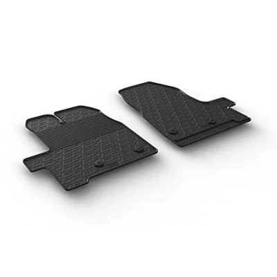Abbildung von Gledring 0279 Fußmattensatz Gummi 2 schwarz 750mm 550mm FORD: Transit Custom V362 Kastenwagen, Bus