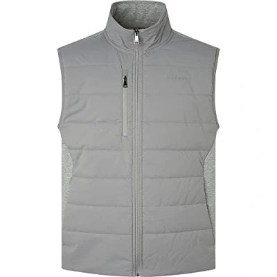 Abbildung von HACKETT LONDON Herren Hs Quilt Gilet Fz Hooded Sweatshirt, Silver Grey, XS