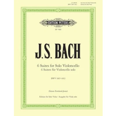 Abbildung von Suiten für Violoncello solo BWV 1007 1012 Übertragung Viola : Noten