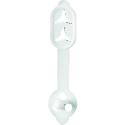 Abbildung von Laurel Briefknopf Duo, PE, 30/38 x 8 mm, Beutel, weiß