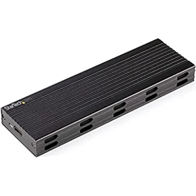 Abbildung von StarTech.com NVMe SSD Gehäuse USB C 10 Gbit/s auf M.2 oder SATA Externes PCIe/SATA NGFF Aluminiumgehäuse Type &amp; A Unterstützt 2230/2242/2260/2280 ( SM2E1BMU31C)