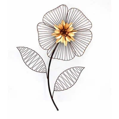 Abbildung von HOFMANN LIVING AND MORE Wanddekoobjekt &quot;Wanddeko Blume&quot;, Wanddekoration aus Metall