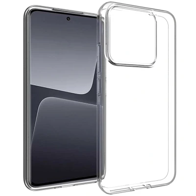 Abbildung von Xiaomi 14 Hülle Silikon Accezz Soft Case/Backcover Handyhülle Transparent