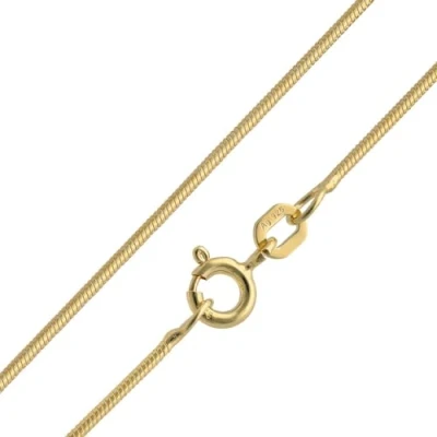 Abbildung von trendor 15695 Feine Schlangenkette 925 Silber Vergoldet Kette Damen 1,1 mm