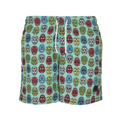 Abbildung von Urban Classics Pattern Badeshorts, Herren, Größe: XXL, Calavera aop