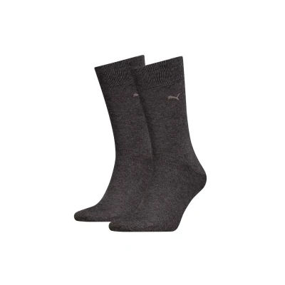 Abbildung von Puma 2ER PACK Classic LOGO Einfarbig Socken, Größe: 39 42, Grau