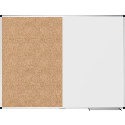 Abbildung von Legamaster UNITE Kombiboard 90x120cm Whiteboard Korkkombination magnetisch und beschreibbar Korktafel zum anpinnen von Bildern Plänen aus 100% Naturkork