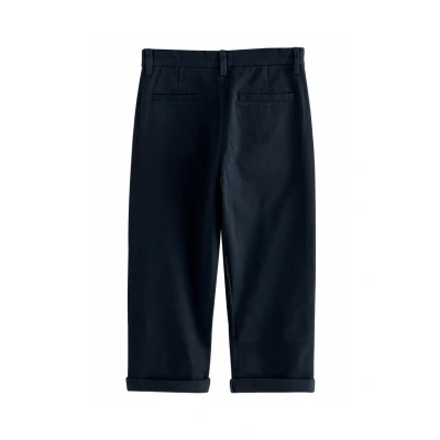 Abbildung von Next WIDE FIT Stretch Stoffhose für Kinder, Größe: 98, Navy blue