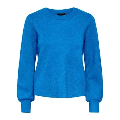 Abbildung von PIECES Damen Pcjenna Ls O Neck Knit Noos Bc, French Blue, XS