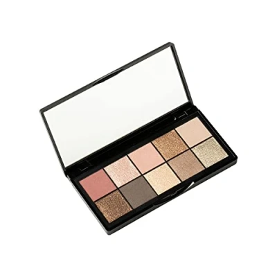Abbildung von Impala „Preziose Geometrie“ Lidschattenpalette I Gepresste Pigmente 10 Matte und Metallische Finishes Warme, Pfirsich Neutrale Farbtöne