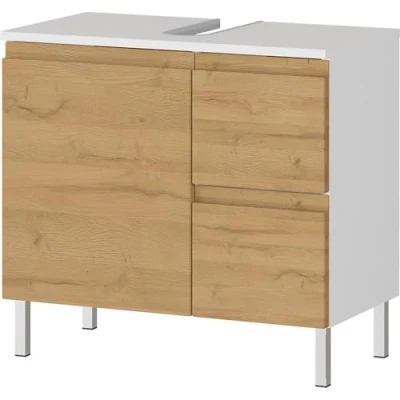 Abbildung von GERMANIA Waschbeckenunterschrank &quot;Torrance&quot;, mit verstellbarem Einlegeboden und Füßen aus Metall, griffloses Design