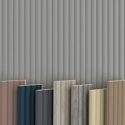 Abbildung von Wave Lamellen 2,75m HEXIM MDF Holz Lamellenwand Wandpaneele Lamellenverkleidung Wandverkleidung Lamellenpaneele Holzpaneele Natur (12 Paneele &amp; Zubehör, De Luxe Sandgrey)