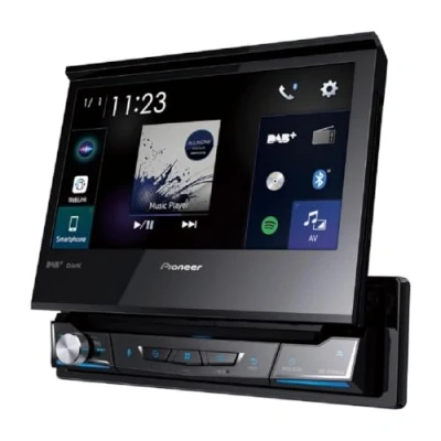 Abbildung von Pioneer AVH Z7200DAB AN inkl. DAB Antenne, 1 DIN Multimedia Player, ausklappbarer 7 Zoll ClearType Touchscreen, Smartphone Anbindung, Apple Car Play, USB, Bluetooth, 13 Band Grafikequalizer