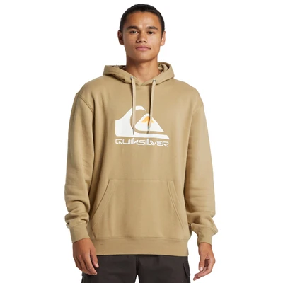 Abbildung von Quiksilver BIG LOGO Kapuzenpullover, Herren, Größe: Medium, Beige
