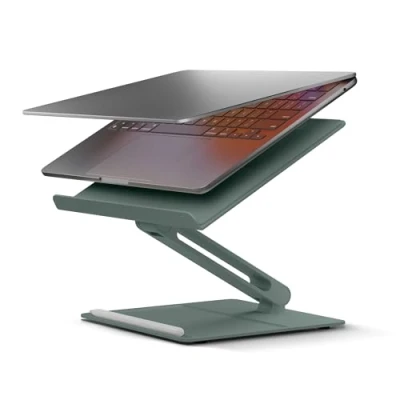 Abbildung von Native Union Desk Laptop Ständer höhenverstellbarer ergonomischer Computertisch kompatibel mit MacBook Air/Pro, iPad, Dell, HP, Lenovo, Microsoft Surface und Laptops Tablets (Schiefergrün)