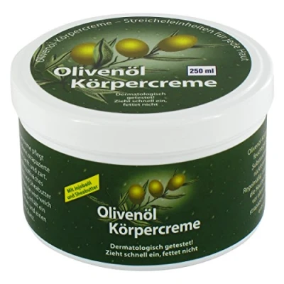 Abbildung von Olivenöl Körpercreme