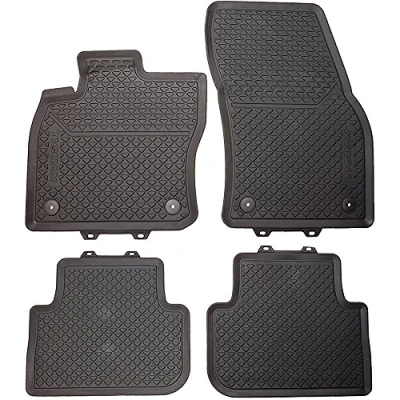 Abbildung von Volkswagen Passform Fußmatten Tiguan II (5N) (4 St), für VW 2 SUV, Gummifußmatten vorne und hinten, rutschfest, abwaschbar, 5NB061500 82V